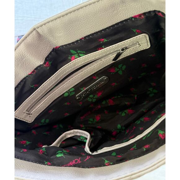 Betsey Johnson Quilted Hearts Shoulder‎ Bag - Picture 5 of 11